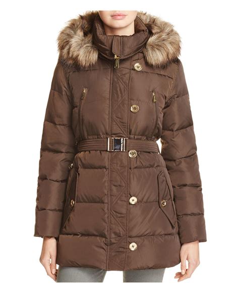 michael kors logo trim puffer jacket|michael kors winter puffer jacket.